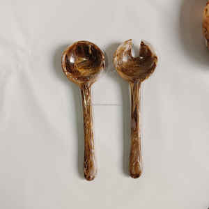 Petite Cuillère à Soupe Style Tourbillon Résine Motif Meilleur Prix Vaisselle et Couverts Serveur à Salade et Outils pour Pâtes - Product Image 6