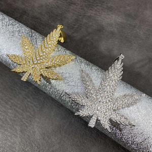 Colgante con Forma de Hoja Grande, Colgante de Moda Hip Hop, Regalos de San Valentín para Chicas - Product Image 5