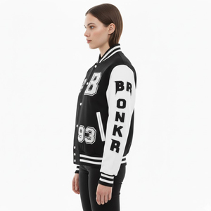 Veste universitaire unisexe, tissu de haute qualité, doublure intérieure douce et broderie élégante pour un style streetwear ou décontracté. - Product Image 4