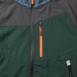 Unisex Color Blocking Tracksuit Set Hooded Windbreaker <b>Jacket</b> Shorts <b>Lightweight</b> Polyester Casual Wear Breathable Front Zipper - Product Image 5