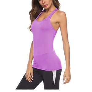 Camiseta Deportiva sin Mangas para Mujer, Transpirable, para Gimnasio, Fitness, Entrenamiento, Running, Yoga, Ropa Deportiva, Venta al Por Mayor Personalizada - Product Image 2