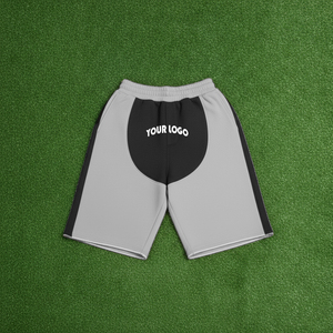 Shorts de course athlétiques pour hommes en gros, grandes tailles, en coton et polyester avec poches, motif uni pour l'extérieur, shorts vierges en gros - Product Image 6