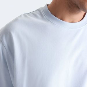 T-shirt oversize structuré 300 GSM tendance en tissu épais, coupe droite, couleur os brut - Product Image 2