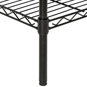 Estante de Hierro con Revestimiento Plástico de 4 Niveles, 140x90x35cm, Negro, para Almacenamiento - Product Image 3