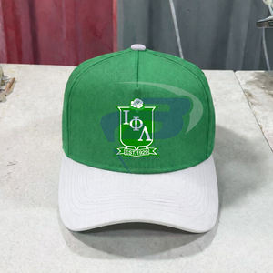 Gorra de Béisbol de Satén con Bordado 3D de la Hermandad Iota Phi Lambda, Elegante Letra Griega, Ajustable, Transpirable - Product Image 1