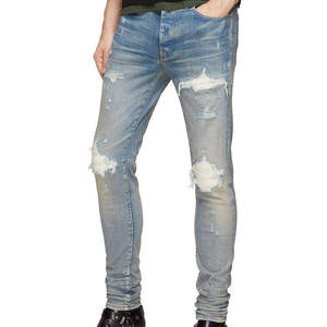 New Designer Men's Winter High Street Straight Stylish Medium Wash Breathable Men Denim <b>Jeans</b> - Product Image 1