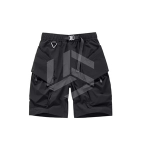 2026 Latest Design 100% Cotton Casual Solid Pattern Mid Waist Quick Dry Men's Cargo Shorts Lightweight Wholesale - Product Image 1