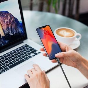 Nylon Braided Long <b>Charging</b> <b>Cable</b> for iPhone High Quality <b>Cables</b> and Wires - Product Image 2