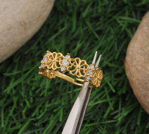 925 Sterling <b>Silver</b> Vintage Turquoise Gemstone Leaf <b>Ring</b> Nature Inspired Open Band Classic <b>Wedding</b> <b>Ring</b> <b>for</b> <b>Women</b> - Product Image 1