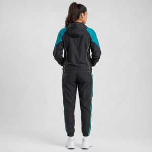 <b>Women's</b> Winter Custom Design Windbreaker Tracksuit Zipper Closure SpoWomen Windbreaker Tracksuit Lightweight Athletic <b>Jacket</b> - Product Image 2
