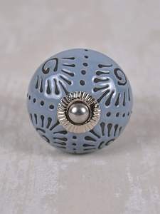 Perillas de Cerámica Pintadas a Mano en Verde y Blanco Estilo Vintage, Perillas Modernas para Gabinetes, Armarios, Cómodas, Muebles de Cocina, Perillas para Puertas Incluidas - Product Image 5