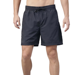 Durable Quick Dry Breathable Polyester/Cotton Blend Training <b>Shorts</b> for <b>Men</b> <b>Elastic</b> <b>Waist</b>-Flexible Athletic <b>Shorts</b> for Daily Use - Product Image 1