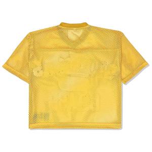 T-shirt en maille personnalisé pour homme, col en V, coupe ample, vêtements de sport, imprimé graphique, style basketball, football, OEM ODM - Product Image 2