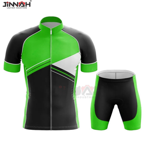 Tenue de cyclisme pour hommes, ensemble de vêtements de sport d'été respirants, écologiques, à séchage rapide, personnalisables pour la course à vélo - Product Image 2