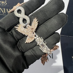 Custom Gold Plated Fine Chain & Link Bracelets <b>for</b> <b>Men</b> IGI Certified VVS Moissanite Diamond Hip Hop Style S925 <b>Silver</b> Jewelry - Product Image 1