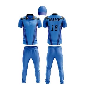 Uniforme de Cricket Reversible 100% Poliéster, Precio de Mayoreo de Fábrica, Personalizado por Sublimación, Conjunto Completo para Hombre, Manga Corta, 2026 - Product Image 6