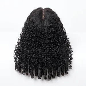 100% Unprocessed <b>Curly</b> Human Hair <b>Wig</b> Natural <b>Black</b> Kinky <b>Curly</b> Virgin Hair Full Lace Custom <b>Wig</b> - Product Image 1
