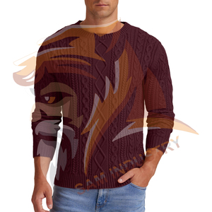 Suéter de Hombre de Manga Larga de Alto Rendimiento y la Mejor Calidad, Hecho a Medida, Tejido, 100% Algodón, Talla para Adultos - Product Image 5
