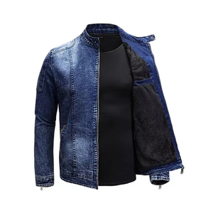 High Quality Premium 100% Cotton Denim <b>Jacket</b> for Men Vintage Ripped <b>Slim</b> <b>Fit</b> Streetwear Windproof Eco-Friendly Winter Front - Product Image 6