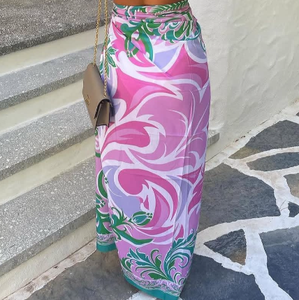 Soft <b>Beach</b> <b>Sarong</b> Women Pareo Custom Hawaiian Lavalava Maxi Swimsuit Cover Polynesian Tribal Hibiscus Premium Waterproof 100% - Product Image 2