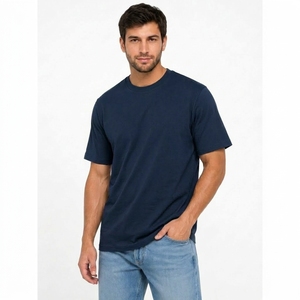 T-shirt oversize à épaules tombantes en coton doux, coupe ample, style streetwear décontracté - Product Image 1