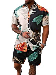 Men <b>Set</b> Print Short Sleeve Shirt Beach Shorts Matching Holiday Summer Casual Colorful top mens <b>twin</b> <b>set</b> - Product Image 4