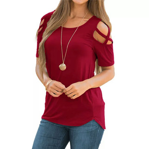 New arrival Women T Shirt Breathable wholesale price <b>top</b> trending OEM service best selling quick dry hot sale Women T-Shirts - Product Image 1