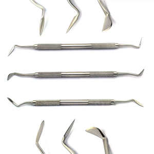 Couteau parodontal manuel de haute qualité Orban, certifié CE, qualité chirurgicale, ergonomique, en acier satiné, lame angulaire et contra-angulaire - Product Image 3