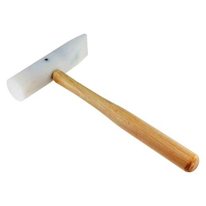 Marteau à tête plate et croisée en nylon Derlin, à double tête, avec manche en bois, pour le façonnage et le cintrage du métal et du fil - Product Image 6