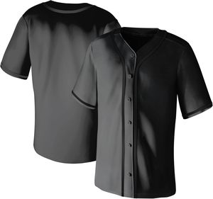 Olive Green V-Neck Short Sleeve Baseball Jersey Casual Shirt Summer Wear Solid Color Woven <b>Fabric</b> - Product Image 2