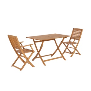 Vente flash Ensemble de salle à manger d'extérieur en bois d'acacia 6 places Meubles de jardin Patio pour hôtels, stations balnéaires et villas Fabricant vietnamien - Product Image 1