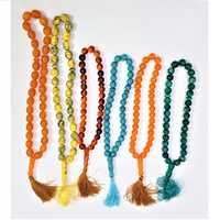 Chapelet musulman islamique en résine avec design Cœur, écologique, personnalisable, pierre de lynx d'Arabie Saoudite, Tasbih