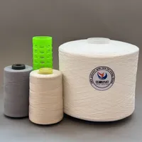 Prix d'usine Fil de polyester élastique semi-mat haute ténacité 32/3 100% écologique pour la couture et le crochet