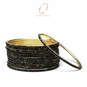 Pulseras Modernas de Acero Inoxidable para Mujer, Diseño Elegante con Cristales Dorados, para Bodas, Precio de Fábrica al por Mayor - Product Image 2