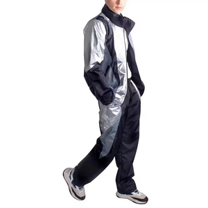 Ensemble coupe-vent d'hiver pour homme, ensemble de survêtement décontracté en nylon, vêtements d'extérieur longs, imperméables, respirants et légers - Product Image 4
