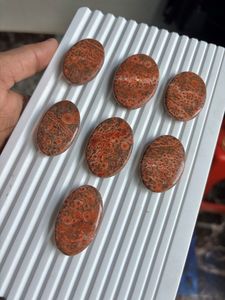 Cabujón de Jaspe Amapola 100% Natural, Diseño Único de Jaspe Amapola, Piedra Semipreciosa Suelta, Piezas de Artesanía con Piedras Preciosas - Product Image 2