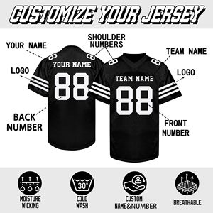 เสื้อฟุตบอลอเมริกันมืออาชีพ ผ้ายืดผสมสแปนเด็กซ์ รับผลิตปักโลโก้แบรนด์ส่วนตัว โรงงานผลิตโดยตรง สั่งผลิตจำนวนมากได้ - Product Image 2