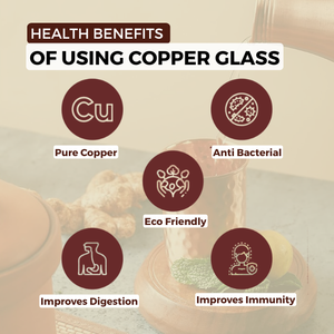 Wholesale Bulk Handmade 100% Pure <b>Copper</b> <b>Cup</b> Glass <b>Copper</b> Drink Glasses Mug for Table Office Home Gym Bar - Product Image 2