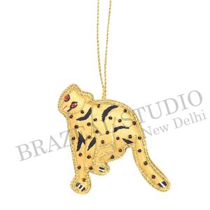 Brazeal Studio Handmade Eco-Friendly Velvet Satin Beaded Embroidered Customized <b>Christmas</b> <b>Tree</b> Ornaments <b>Golden</b> Threads Factory - Product Image 5