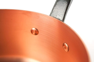 <b>Copper</b> <b>Saucepan</b> Round Metal Cooking Pot with Black Handle - Product Image 5