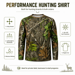 Unisex Full Sleeve Camouflage Hunting Shirt Breathable Waterproof Windproof Coolmax Summer Outdoor Wear - Product Image 2