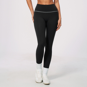 Leggings de sport pour femmes en spandex/polyester, sans couture, tricotés modernes, taille haute, haute élasticité, pour la remise en forme en plein air, le yoga, Alphalete - Product Image 5