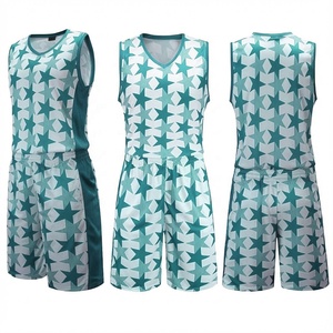 Tenues d'équipe en gros, logo personnalisé OEM, ensemble d'uniformes de basket-ball, vêtements d'entraînement, unisexe, sublimation, grande taille, été - Product Image 3