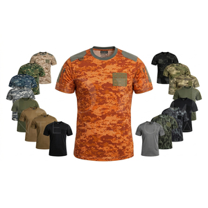เสื้อยืดพิมพ์ลายพรางแบบนามธรรมคุณภาพสูงสั่งทำพิเศษ แขนสั้น คอกลม ระบายอากาศได้ดี แห้งเร็ว เหมาะสำหรับเล่นกีฬาและกิจกรรมกลางแจ้ง - Product Image 1