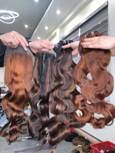 Extensión de cabello Remy vietnamita, peluca con malla frontal ondulada para mujeres de 8 a 32 pulgadas, fabricada en Vietnam - Product Image 5