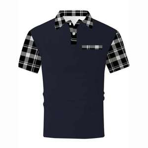 Camisetas Polo Deportivas de Golf para Hombre, Color Sólido, con Bolsillo en el Pecho, Corte Regular, Transpirables, para Verano, Estilo Urbano - Product Image 2