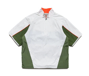 WindShirt V Neck Sports Athletic Pullover Mesh Lining Plain Wind <b>Rain</b> Anorak Blank Oversized Nylon Windshirt - Product Image 4