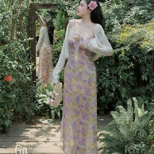 Vietnam Women 2 Piece Casual Set Sleeveless Collarless Knitting Eco Friendly Yarn Dyed - Product Image 4