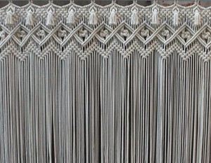 Handmade Macrame Wedding Backdrop, Boho Home Decor <b>Curtain</b> - Product Image 1