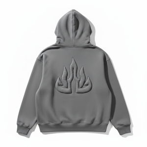 OEM Custom Logo 3D Puff Print Hoodie Heavyweight 500GSM Oversized Women Boxy Cropped Acid Wash Fleece Pullover Wholesale - Product Image 4